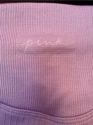 PINK Victoria’s Secret Active Seamless Ribbed High Waisted Leggings Lavender thumbnail 7