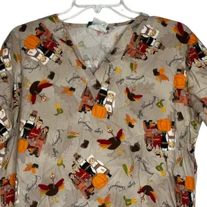 UA Scrubs Thanksgiving‎ Scrub Shirt thumbnail 2