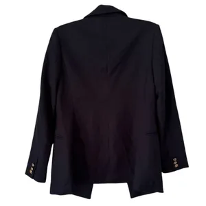 NWT French Connection Oversized Navy Blue Blazer Gold Buttons Size XS thumbnail 6
