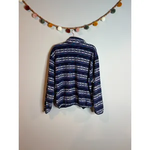 Vtg L.L. Bean patterned fleece pullover thumbnail 4
