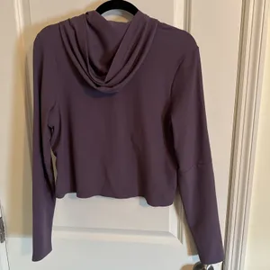Women's ALWRLD ALTRN Rib Hoodie Purple/indigo Sz XS Athleisure Workout thumbnail 3