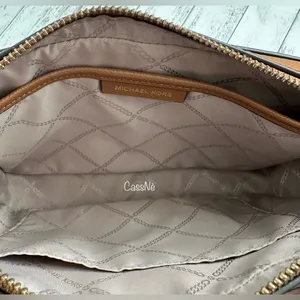 Michael Kors Jet Set Large Saffiano Leather Crossbody Bag thumbnail 6