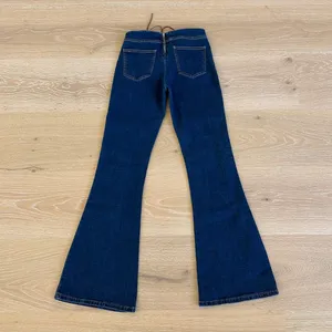 Edikted Flare Jeans Lace Up Gini Size M Blue Brown thumbnail 3