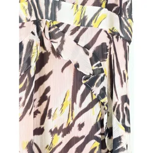 bar III Mini Dress Sz‎ 6 Pink Abstract Animal Print Ruffle Flutter Party thumbnail 5