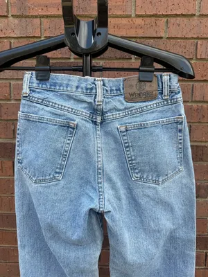 Vintage 90s Wrangler Authentic Jeans Waist Size 29 Mom Altered to Cropped Length thumbnail 5