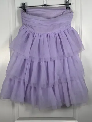 Beginning Boutique Birthday Girl Lilac Strapless Ruffled Mini Party Dress thumbnail 6