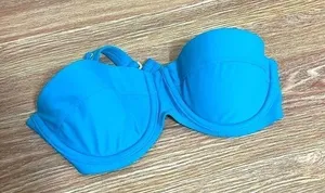 FOREVER 21 Blue Bikini Top thumbnail 1