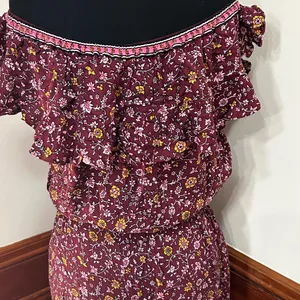 Chelsea & Violet Island Vacation Off-the-Shoulder Ruffle Jumpsuit thumbnail 10