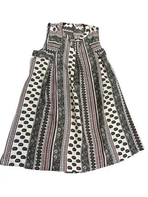 Simply Noelle Cream, Black & Pink Striped Boho Sundress thumbnail 1