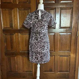 Michael‎ Kors Paisley Print Dress Women’s Size XS Short Sleeve A-Line Poly Crepe thumbnail 4