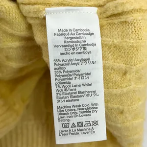 NWT J. Crew Factory Wool Mock Neck Sweater Extra Soft Yarn Yellow Small thumbnail 7
