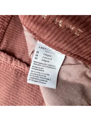 American Eagle Zipper Corduroy Super Hi-Rise A-line Skirt, NWT mauve 6 /28 thumbnail 8