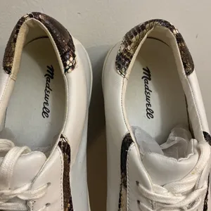 Madewell womenswhite low top leather sneakers size W-9 M-7.5 thumbnail 7