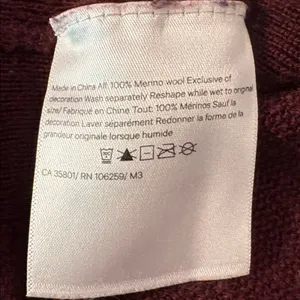 Lululemon Sit In Lotus Sweater - Garnet 100% Merino Luxe Yoga Pilates Old Money thumbnail 8