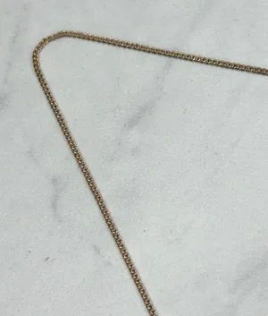 Chico's Rose Gold Tone Chain Link Rhinestone Pendant Necklace ✨ thumbnail 3