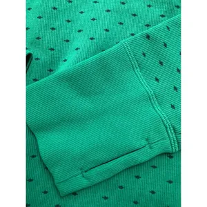 DSG Momentum Seamless 1/4 Zip Womens S Emerald Fair Isle‎ Pullover CKP7167CN thumbnail 6