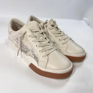 Dolce Vita Harryson Women's 9‎ Cream Lace Panel Sneakers Casual Shoes Gum Sole thumbnail 2
