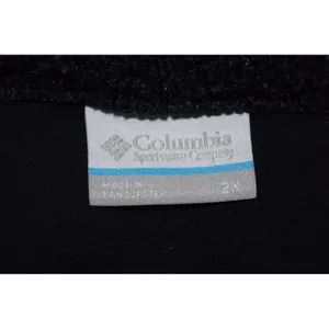 Columbia Sherpa Fleece Jacket Women 2X Black Excellent Mock Neck Snap Front thumbnail 6