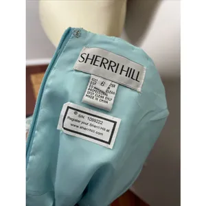 New‎ Sherri Hill Blue Beaded Sequined Strapless Mini Dress Sz 6 thumbnail 8