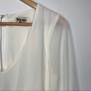 Show Me Your MuMu White Jocelyn Maxi Dress Size Small thumbnail 9