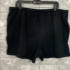 Nike Black French Terry Sports Shorts thumbnail 3