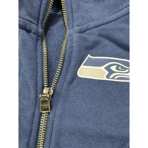 Women WEAR Erin Andrews Seattle Seahawks Yarn Dye Stripe Full-Zip Jacket Plus 3X thumbnail 10