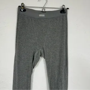 Skims Grey Thermal Leggings Womens Base Layer Pants Size M Pajamas Comfort thumbnail 3