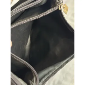 Tignanello Black Soft Leather Shoulder Bag/ Purse Remov Strap Logo Zip/Snap‎ thumbnail 3