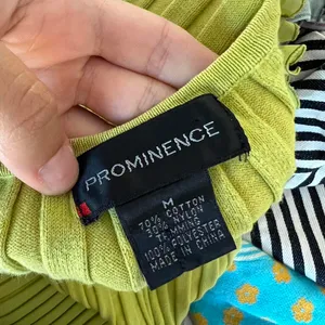 Prominence Citron Green Knit Top thumbnail 6