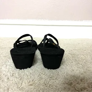 Teva Black Sandals with Yellow Logo thumbnail 6