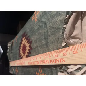 Southwestern Aztec Fringe Poncho Tunic Sage Green Earth Tone Top Santa Fe XL/XXL thumbnail 4