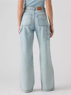 Levi's Women's Wide-Leg Carpenter Jeans Sz 25x31 Light Wash thumbnail 2