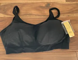 Truekind Daily Comfort Wirefree Shaper Bra Black Size 3XL thumbnail 1