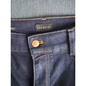 Talbots Dakota Wash Wide Leg Jeans Petite 8P Dark Wash High Rise Stretch Denim thumbnail 6
