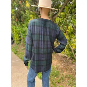 Womens AnnTaylor Loft Preppy Softened plaid Tunic Small thumbnail 7