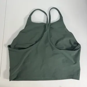 Old Navy XL X Large‎ Light Support PowerSoft Longline Sports Bra Green Stretch thumbnail 4