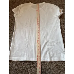 J. Crew White Sequin Clover Graphic T Shirt Size Medium NWT thumbnail 6