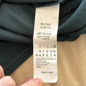 Peruzzi Dark Teal 3/4 Sleeve Top Size 8 Blue thumbnail 7