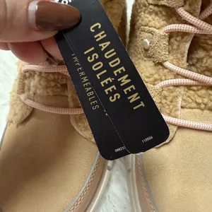New Women's Joan Cozy Tan and Cream Sorel Shearling Boots thumbnail 2