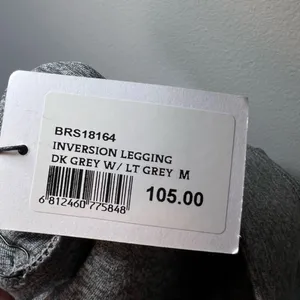 Bandier We Over Me Inversion Leggings Pants Gray Stretch Athletic Gym NEW Medium thumbnail 12