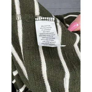 A.N.A. A New Approach olive green/cream striped long sleeve tunic NWT Size XXL thumbnail 5