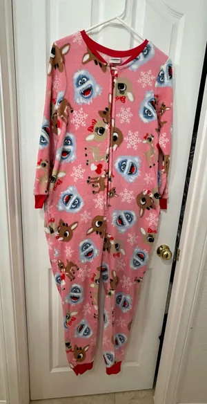 Adolfo Pink Christmas Pijama thumbnail 1