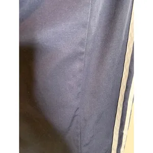 Adidas Blue Sz Large Three Stripe Pants Pockets Twill thumbnail 5