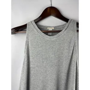 Women’s Eberjey Small Light Gray Ribbed Tank Top thumbnail 2