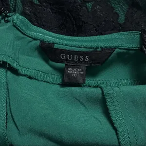 Guess Y2K Inspired Lace Overlay Green Bodycon Dress Party Special Occasion 10 thumbnail 7