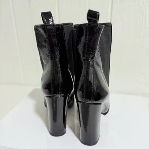 Vince Camuto Shiny Black Heeled Boots thumbnail 3