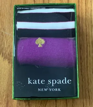 Kate Spade New York Crew Sock 3-Pack Women's One Size New in Box thumbnail 1