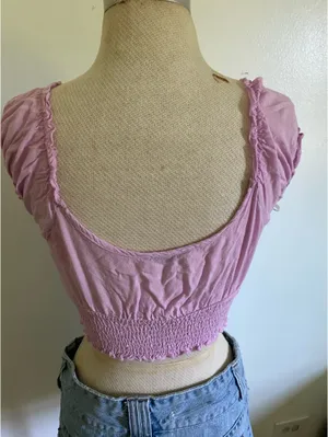 SheIn Purple/Pink Crop Top thumbnail 2