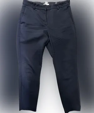 Women navy H&M ankle length dress Pants slacks thumbnail 1