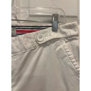Banana Republic Martin Fit White Wide Leg Chino Pants Womens 14 Nautical Minimal thumbnail 3